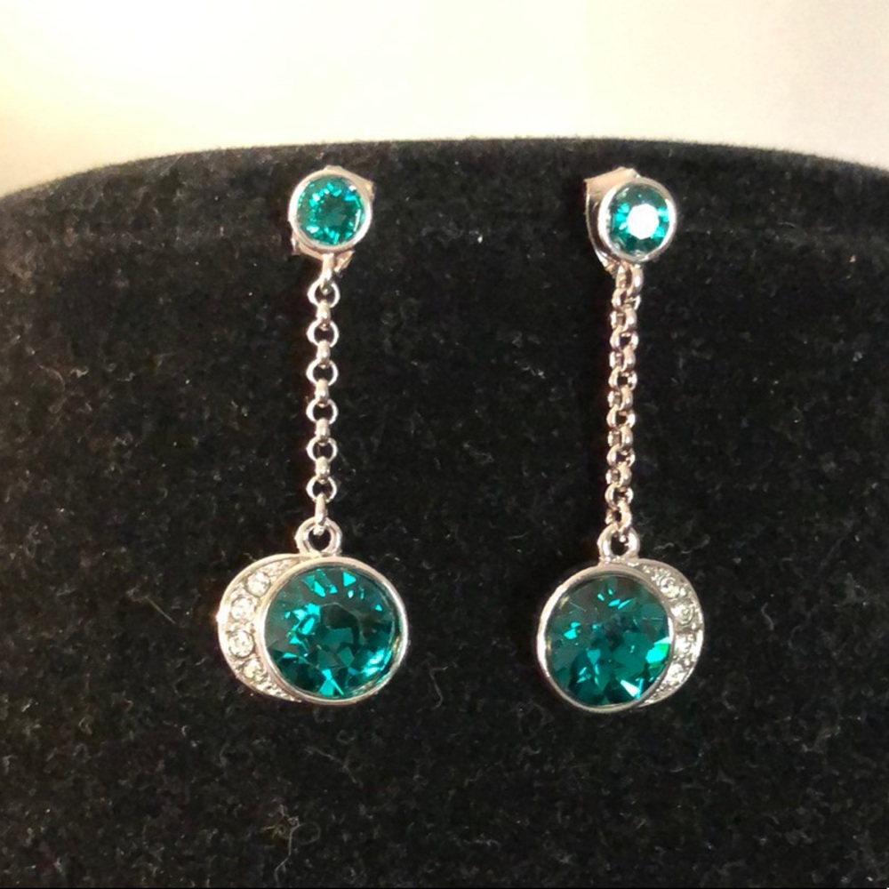 Emerald birthstone earrings